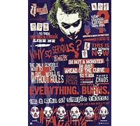 Grupo Erik - Poster Batman The Dark Knight Joker - Deco Maison | 61x91,5 cm - Grand Format - Decoration Murale, Affiche Décorative