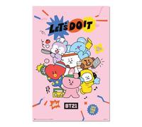 Grupo Erik Poster - BT21 Poster - 36 x 24 pouces / 91,5 x 61 cm - Envoyé roulé - Poster cool, affiches d'art, affiches et impressions - BT21 Gifts BT21 Merchandise