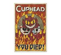 Grupo Erik - Poster Cuphead You Died! - Deco Maison, Decoration Murale, Affiche Décorative