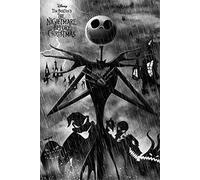 Grupo Erik - Poster Disney Nightmare Before Christmas Jack Skellington - Deco Maison, Decoration Murale, Affiche Décorative