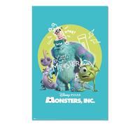 Grupo Erik - Poster Disney Pixar Monstres & Cie - 61x91,5cm - Deco Maison, Decoration Murale, Affiche Décorative