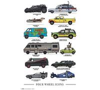 Grupo Erik – Affiche – Four Voitures Iconiques – Déco maison, Décoration murale