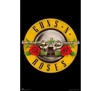 Grupo Erik: Poster Guns N Roses | Poster mural Guns N Roses 61 x 91,5 cm, Poster mural avec papier brillant et encadré, Cadeau Guns N Roses, Poster Musique