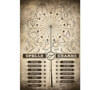 Grupo Erik - Poster Harry Potter Spells & Charms - Deco Maison, Decoration Murale, Affiche Décorative