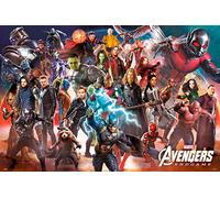 Grupo Erik - Poster Marvel Avengers Endgame Personnages - Deco Maison, Decoration Murale, Affiche Décorative