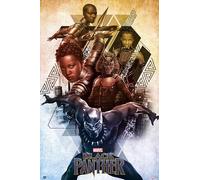 Grupo Erik - Poster Marvel Black Panther - Deco Maison, Decoration Murale, Affiche Décorative