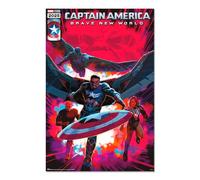 Grupo Erik - Poster Marvel Captain America - 61x91,5cm - Deco Maison, Decoration Murale, Affiche Décorative