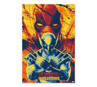 Grupo Erik Affiche décorative Marvel Deadpool & Wolverine Rétro 61 x 91 cm
