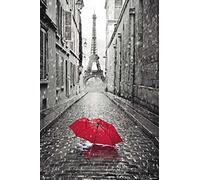 Grupo Erik Affiche Paris Parapluies Rouges – Déco maison, décoration murale