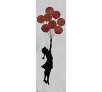 Erik – Poster Porte Brandalised Girl Floating Original – Affiche décorative