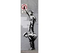 Grupo Erik – Affiche décorative "Porte Brandalised Grafitti Is A Crime" – Décoration murale