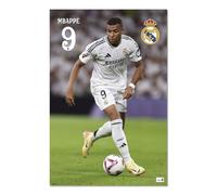Grupo Erik Poster - Real Madrid Mbappe - 36 x 24 pouces / 91,5 x 61 cm - Expédié enroulé - Posters cool, Poster artistique, Posters muraux, Posters et impressions
