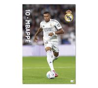 Grupo Erik Poster Real Madrid Mbappe - 91,5 x 61 cm - Envoi enroulé - Poster cool, affiches et impressions murales