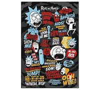 Grupo Erik - Poster Rick And Morty Citations - Deco Maison, Decoration Murale, Affiche Décorative