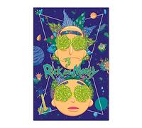 Grupo Erik – Affiche Rick & Morty High In The Sky – Déco maison, décoration murale