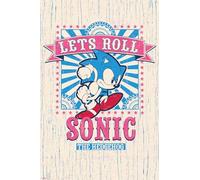 Grupo Erik - Poster Sonic Let´S Roll - Deco Maison, Decoration Murale, Affiche Décorative