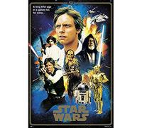 Grupo Erik - Poster Star Wars Classic 40ème Anniversaire - Deco Maison, Decoration Murale, Affiche Décorative