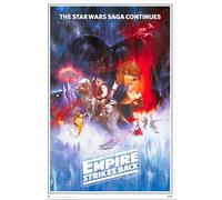 Grupo Erik - Poster Star Wars Classic L'Empire Contre Attaque - Deco Maison, Decoration Murale, Affiche Décorative