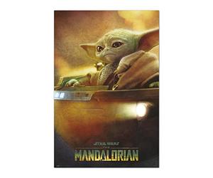 Grupo Erik - Poster Star Wars The Mandalorian - Grogu Pod - Deco Maison | 61x91,5 cm - Grand Format - Decoration Murale, Affiche Décorative, Affiche Série