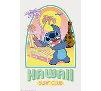 Grupo Erik - Poster Stitch Hawaii Club Surf - Deco Maison, Decoration Murale, Affiche Décorative