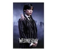 Grupo Erik - Poster Wednesday, Mercredi Addams 61x91,5 cm | Deco Maison | 61x91,5 cm - Grand Format, Affiche Série