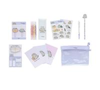Grupo Erik Pusheen Trousse à crayons avec cahiers A6, surligneurs et notes autocollantes | Marchandises Pusheen