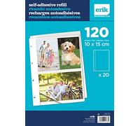 Grupo Erik - Recharge pour Album Photo - 20 feuilles adhésives - 120 photos 10x15cm maximum