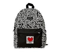 Grupo Erik - Sac à Dos Ordinateur Keith Haring | 44x34x14 cm | Sac à dos primaire et collège