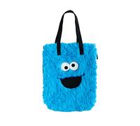 Grupo Erik - Sac Fourre-tout Peluche Rue Sésame, Macaron le Glouton, 35 x 40 x 6 cm | Sac Fantaisie Original