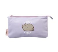 Erik – Trousse à crayons – On Break Collection Moments Pusheen – 3 compartiments – Lavande violet