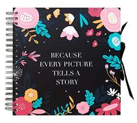 Grupo Erik - Album Photo Scrapbooking Blummen - Avec 40 Pages | Album Photo Vierge, Album Photo Traditionnel avec une Couverture Rigide, Album Photo Vierge Album Photo 10 x 15 cm