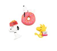 GRUPO ERIK | Set de 3 Aimants Snoopy | Figurines Magnétiques 3D en PVC | Accessoires Décoratifs pour Réfrigérateur ou Tableau | Idée Cadeau Originale pour Fans de Snoopy