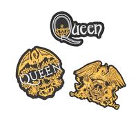 Grupo Erik | Set de 3 Patchs Queen | Écussons à Coudre | Lot de 3 Patchs Décoratifs | Personnalisation Veste et Sac, Accessoire Fan, Idée Cadeau