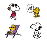 Erik – Pack de 4 pins Snoopy et Woodstock – Goodies, broches animales