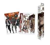 Grupo Erik - Lot de 2 mini-affiches L'Attaque des Titans 52x38 cm - Décoration murale