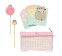 Grupo Erik - Set de Papeterie Pusheen Foodie Collection, Inclut : 3 Carnets, Crayon de Papier, Gomme, Stylo, Fournitures Scolaires Kawaii, Papeterie Kawaii SEGE001