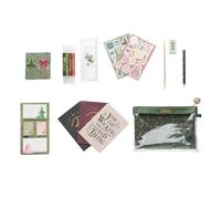 Grupo Erik - Set de Papeterie Wicked | Inclut: 1 Stylo Bille, 1 Crayon de Papier, 4 Surligneurs, 2 Trombones, 3 Carnets A6, des Stickers | Papeterie Kawaii