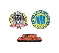 Grupo Erik - Set de patchs thermocollants My Hero Academia | Set de 3 patchs adhésifs pour tissus, patchs personnalisés, patchs animé