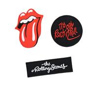 Grupo Erik - Set de patchs thermocollants Les Rolling Stones | Set de 3 patchs adhésifs pour tissu, accessoires musique