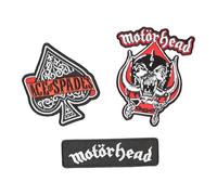 Grupo Erik - Set de patchs thermocollants Motorhead | Set de 3 patchs adhésifs pour tissus, patchs personnalisés Motorhead, patchs de groupes metal, patchs de musique, gadgets Motorhead