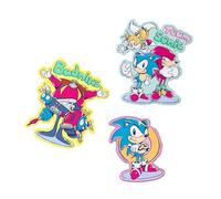 Grupo Erik - Set de patchs thermocollants Sonic | Set de 3 patchs adhésifs pour tissus, patchs personnalisés, patchs enfants