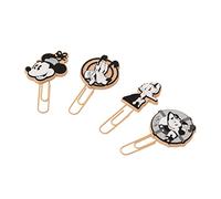 Grupo Erik - Trombones Fantaisie Disney - Lot de 4 : Mickey, Minnie, Donald, Pluto | Fourniture Bureau Originale, Fournitures Scolaires Pastel