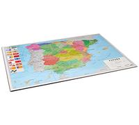 Grupo Erik - Sous-Main Bureau Scolaire, Carte de l'Espagne, Version Espagnole, Sous-Main Bureau Enfant, Protège Bureau Enfant 34 x 49cm TSEH295