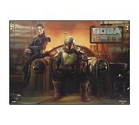 Grupo Erik Sous-Main Bureau Star Wars, Boba Fett Le Mandalorian | Sous-Main Bureau Enfant | Protège Bureau Enfant 34 x 49cm