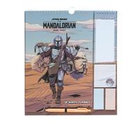 Grupo Erik Star Wars The Mandalorian Wall Calendar 2024 Monthly Planner 16 Months Sep 2023 - Dec 2024 11.8 X 13.4 Inches / 30 X 34 Cm Mandalorian Gifts With Stickers/Pen/Shopping List