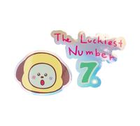 Grupo Erik - Stickers Kawaii BT21 Chimmy - Pack de 2 Autocollants en Vynile | Fourniture Scolaire Kawaii, Stickers Enfant