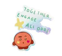 Grupo Erik - Stickers Kawaii BT21 Shooky - Pack de 2 Autocollants en Vynile | Fourniture Scolaire Kawaii, Stickers Enfant