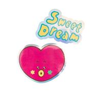 Grupo Erik - Stickers Kawaii BT21 Tata - Pack de 2 Autocollants en Vynile | Fourniture Scolaire Kawaii, Stickers Enfant