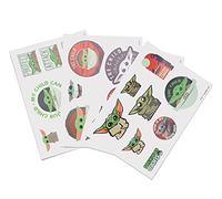 Grupo Erik Stickers pour Ordinateur Portable, Smartphone, Tablette, Console, The Mandalorian, Lot de 28 Autocollants