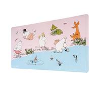 Grupo Erik Tapis de souris XL Moomin | Faux cuir, gamer, sous-main bureau